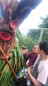 ボゼの恐ろしさに今にも泣きだしそうな円君（画像提供：片野田隆紀）