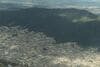 上空から見た生駒山地