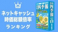 ネットキャッシュ時価総額倍率ランキング 株主還元の増加に期待