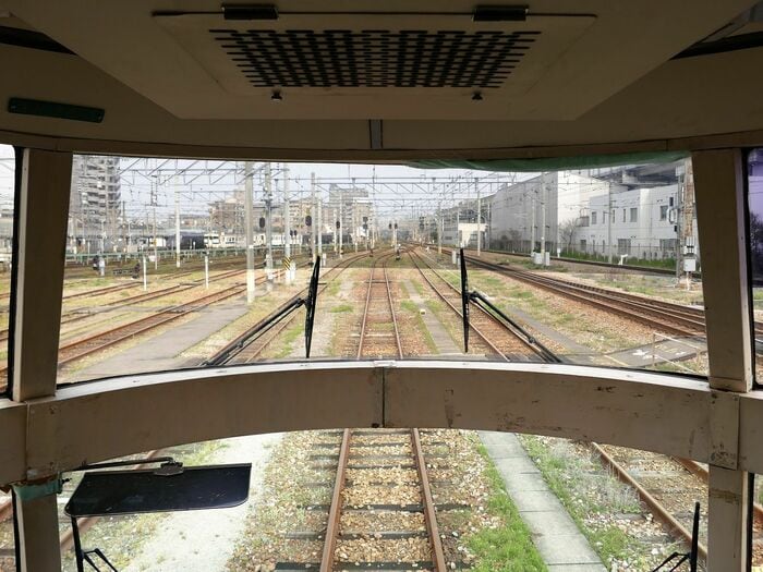 最前部からは遠くまで見通せる