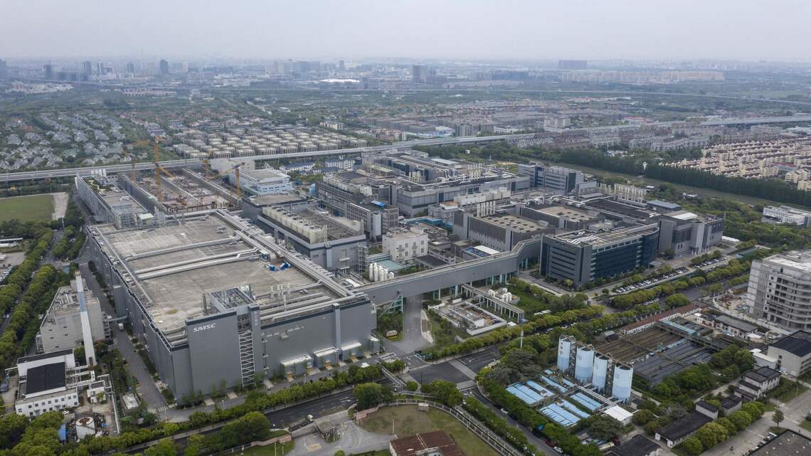 中国の半導体工場