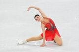 北京冬季オリンピックに出場した際の演技。この2カ月後に引退を表明した。日本の“人気マンガ”のキャラにコスプレした姿は…（写真：Justin Setterfield／Getty Images）