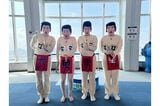 左から杉原千尋アナ、あぁ〜しらき、菊地亜美、野呂佳代（ドッキリGP公式Xより）