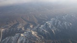 ウルムチの空港に着陸準備