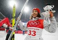 高梨が銅メダル､ジャンプ女子ノーマルヒル ルンビが優勝､アルトハウスが2位