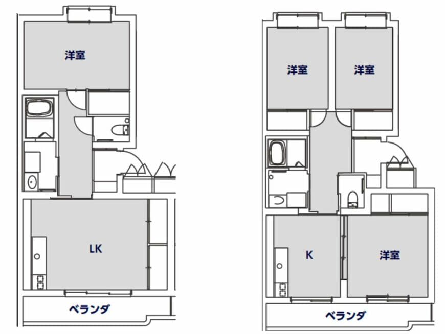 ホシノマチ団地　部屋の中