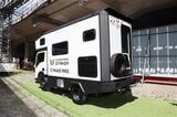 日本特種ボディーの新作キャンピングカー「エクスペディション ストライカー」（筆者撮影）
