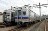 難波方の先頭車はモハ6001形（記者撮影）