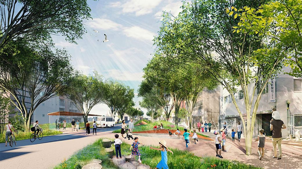 トランジットモールのイメージパース（画像提供／群馬県）