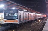武蔵野線に新製投入された「メルヘン顔」と呼ばれる205系もジャカルタに到着（筆者撮影）