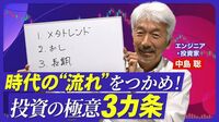 【“メタトレンド投資”の極意】10年に1度の大きな流れを予想／右脳に訴える推しCEOを探す／短期投資より長期／テスラはまだ買える？／AIで日本企業がとるべき戦略／今の日本の強みとは？【熱闘！投資園】