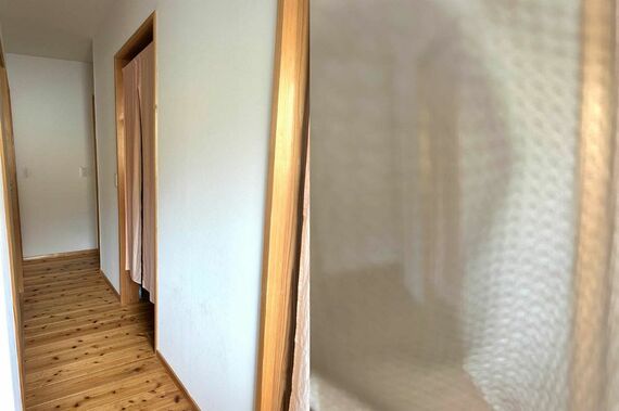 不審者パーカーを着たときの視界