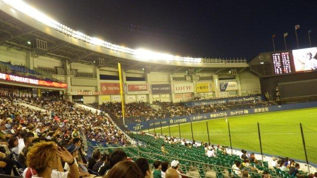 11列目からの景観（外野方向）
