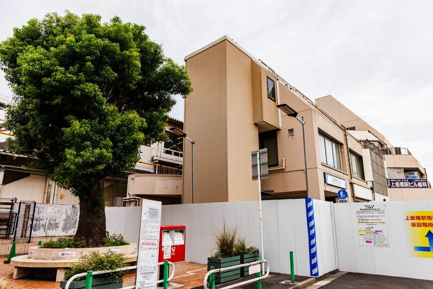 東武東上線 上板橋駅　解体中の駅ビル