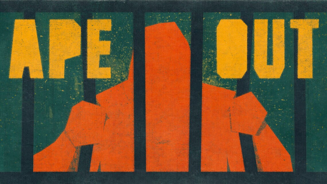 「Ape Out」のタイトル画面