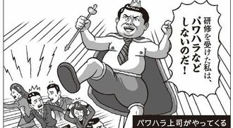 パワハラ上司のイラスト