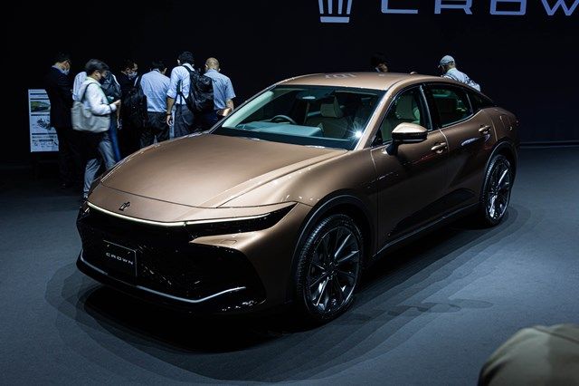 新型クラウンのディテール（東洋経済オンライン編集部撮影）