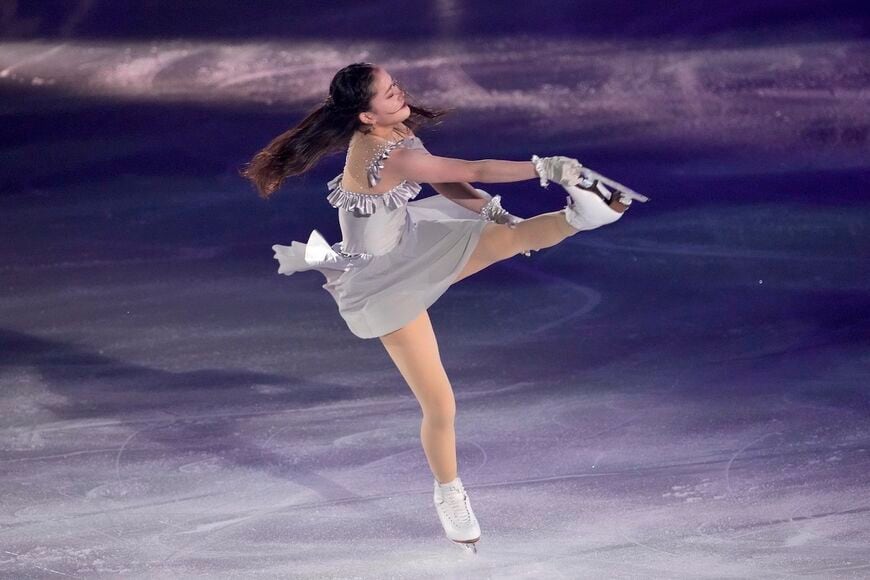 渡辺倫果さん。2022年のグランプリシリーズは代替出場での初出場だったが、そこで見事に結果を出した。「スターズ・オン・アイス ジャパンツアー2023」2023年4月6日 横浜公演初日（撮影：梅谷秀司）
