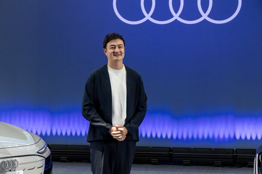 アウディ「A6 e-tron」シリーズおよび発表会の様子（写真：三木 宏章）