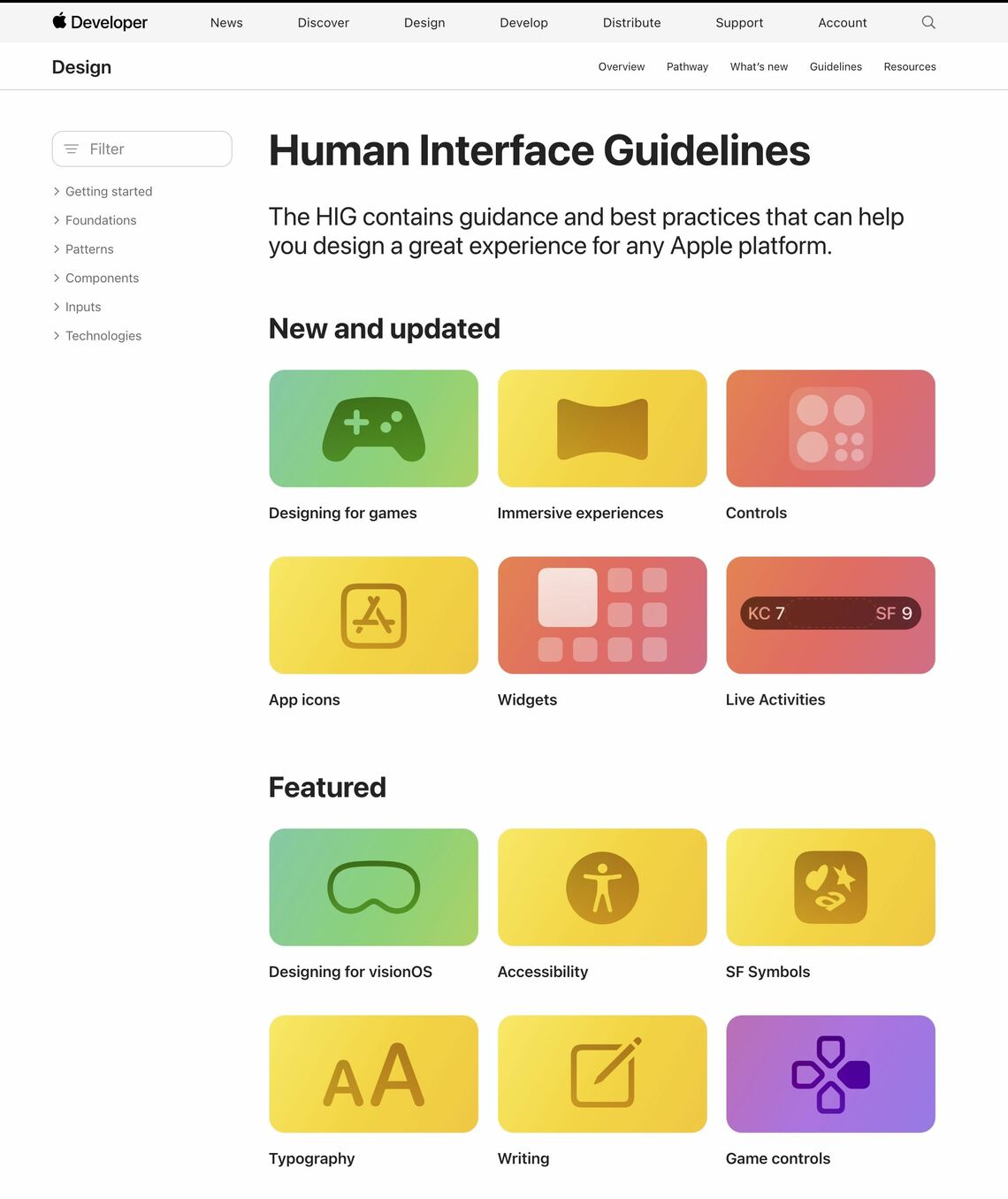 現在のHuman Interface Guideline。どのような要素を、どのように配置するか、緻密に定められている（写真：アップル）