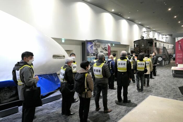 京都鉄道博物館の帰宅困難者対策訓練