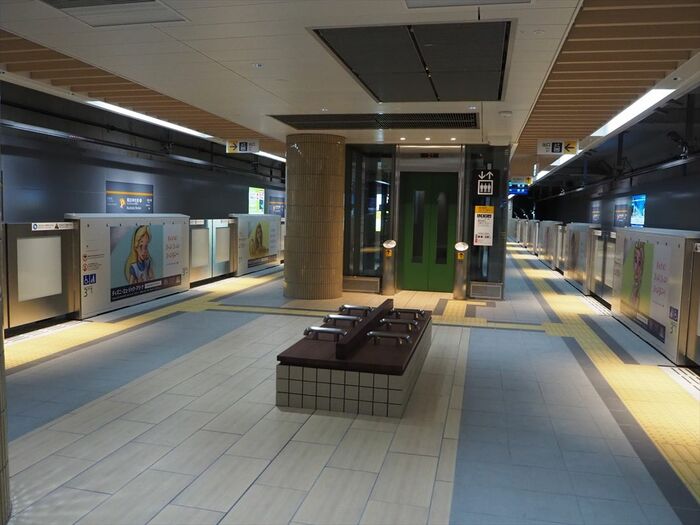 櫛田神社前駅のホーム
