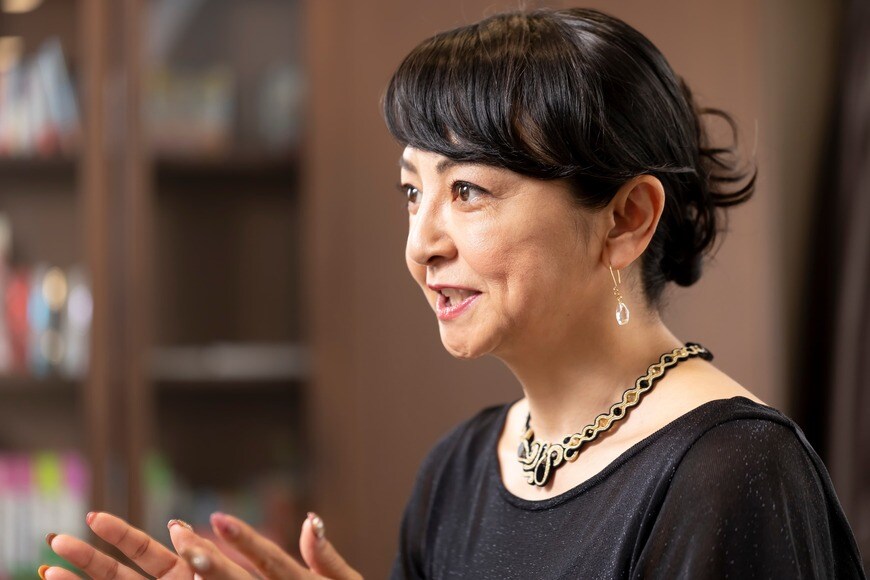 インタビューに答える町さん（写真：今井康一撮影）