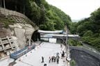 広河原非常口の工事ヤード