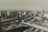 川越駅東口再開発(手前)（写真：1989年02月13日、高橋孫一郎撮影）