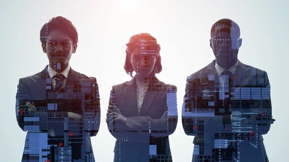 テクノロジーとビジネスマンのイメージ