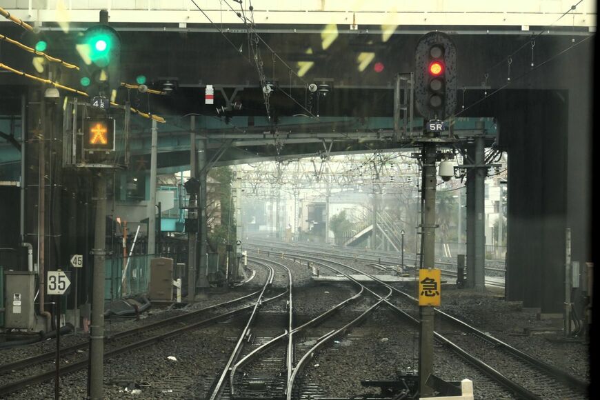 大師線列車の前面展望