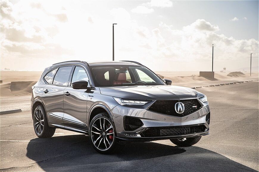 ホンダの高級車ブランド「ACURA（アキュラ）」のフラッグシップSUVである「MDX」。現行モデルは2020年12月に発表された4代目（写真：平野 陽）