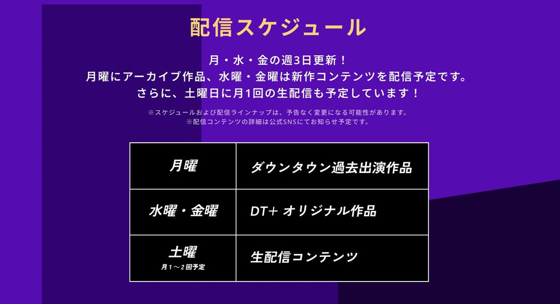 ダウンタウンプラス