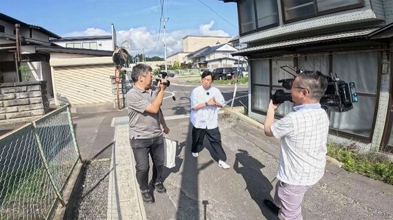 テレビのロケ風景