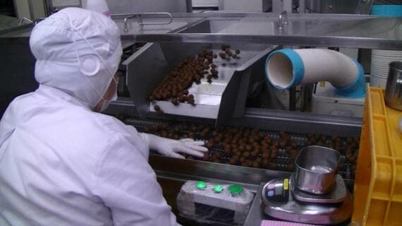 人の手で行う作業もある(写真:石井食品提供)