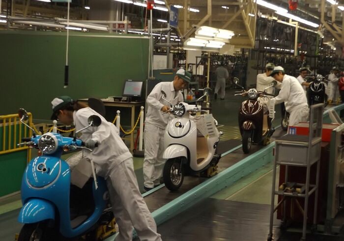 ここに50ccバイクの生産が加わる