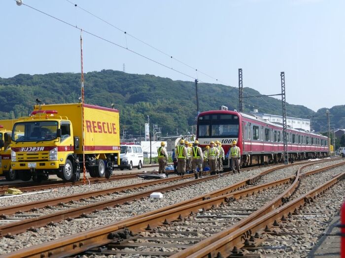 2017年の鉄道事故復旧訓練