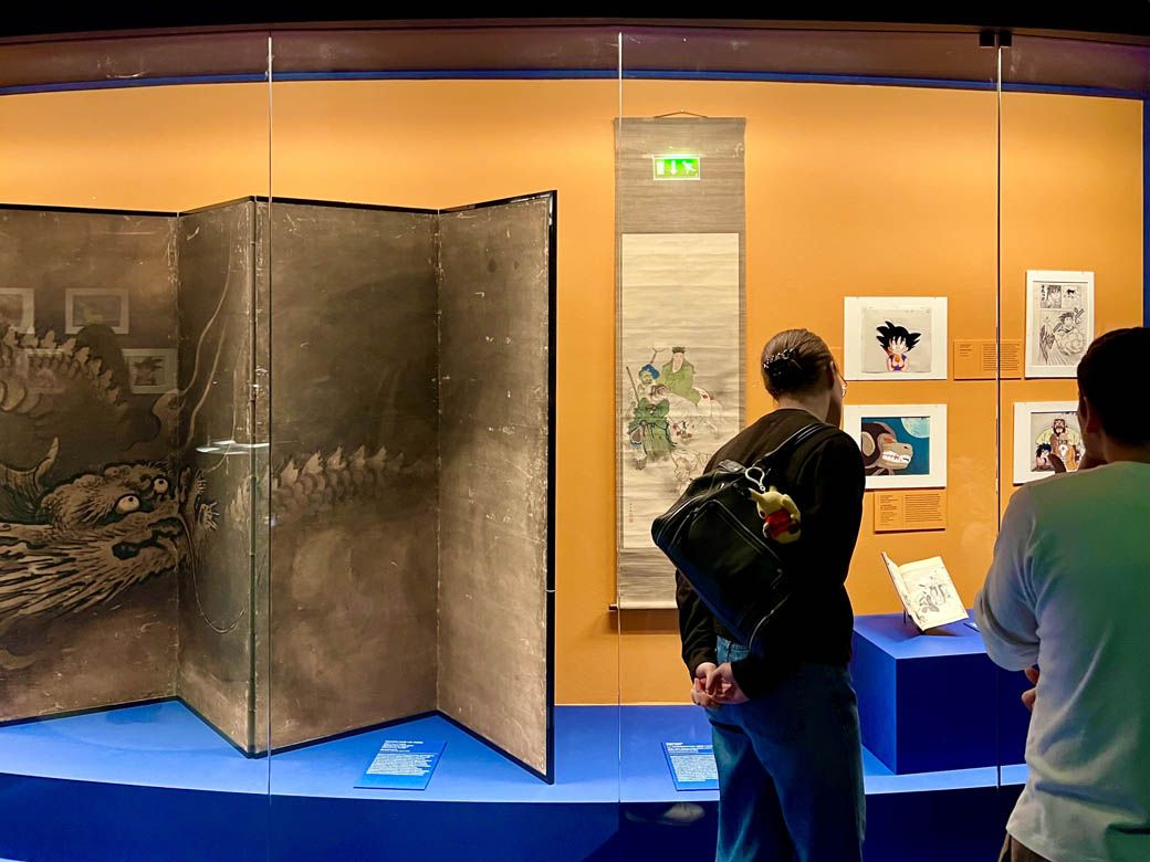 パリのフランス国立ギメ東洋美術館で3月9日に閉幕した展覧会「MANGA まさに芸術！」の様子