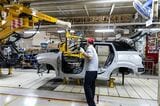 エクスフォースHEVなどの生産を行う、三菱のレムチャバン工場（筆者撮影）