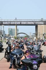 アメリカ全土や世界各国からハーレー乗りが集まった（写真：Getty Images for Harley-Davidson）