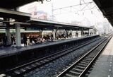1991年頃の川越駅ホーム（写真：東武博物館）