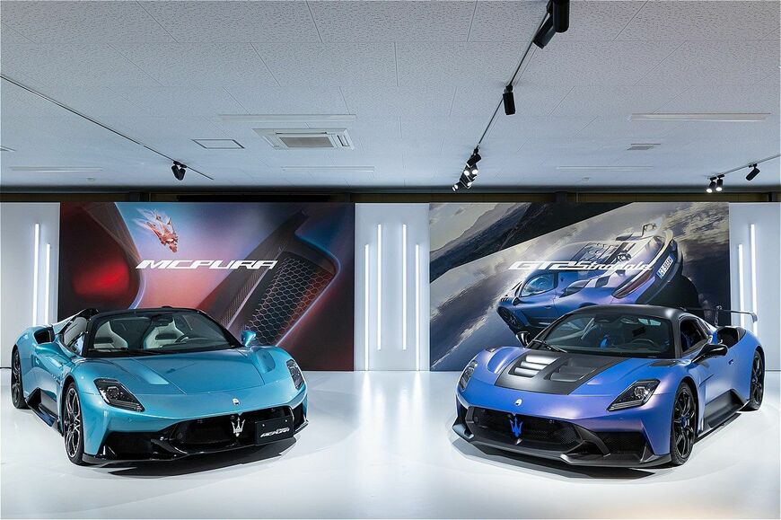 マセラティの「MCプーラ」と「GT2ストラダーレ」（写真：三木 宏章）