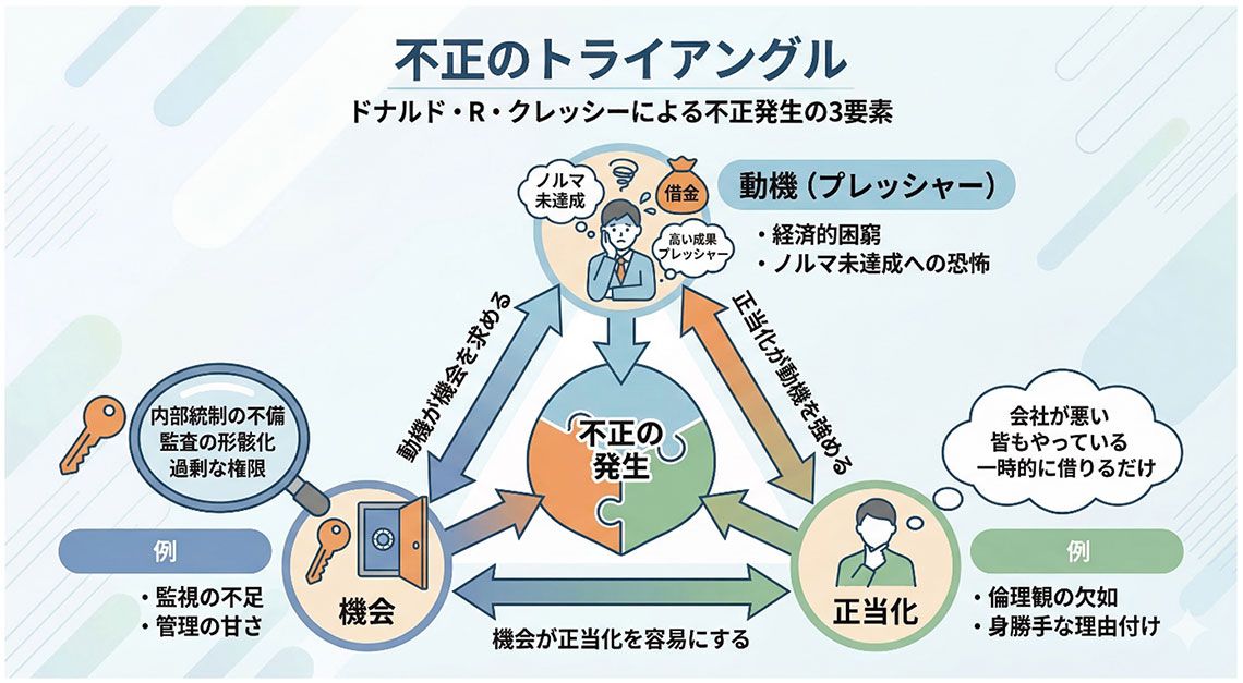 ドナルド・クレッシーによる不正発生の3要素