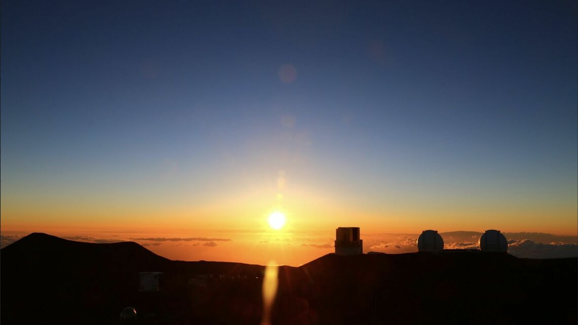 ハワイ島の夕日（写真：筆者提供）