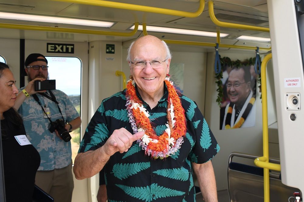 ホノルルのブランジャルディ市長（記者撮影）