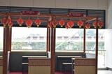 ハリム駅で唯一中国的装飾が為されていたテナントスペース（筆者撮影）