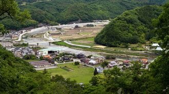 佐用町 上月城址より上月城下の展望