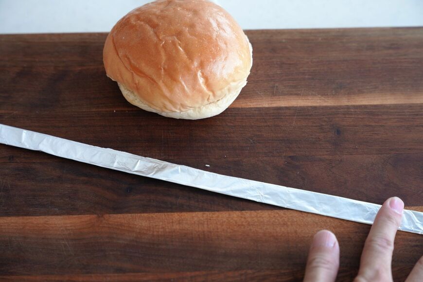 アルミホイルの型作り