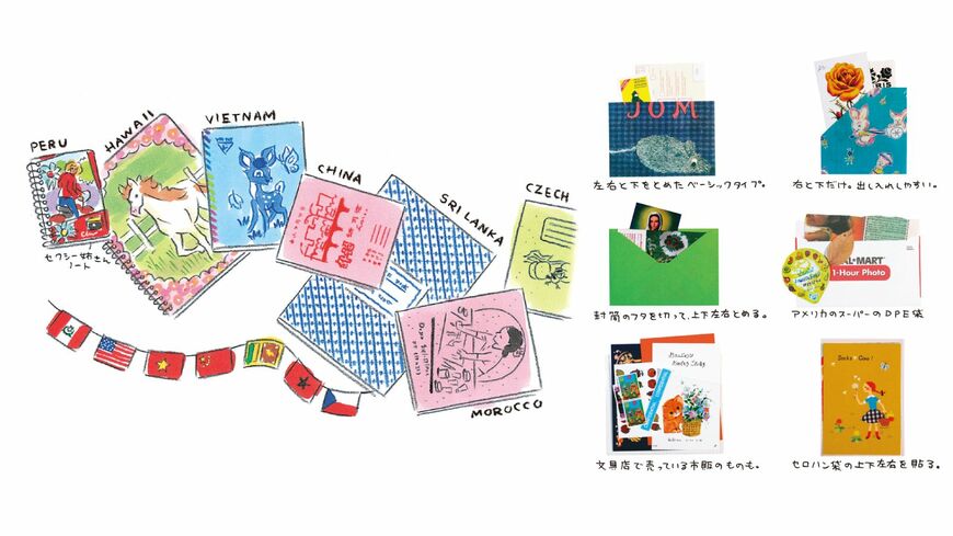 人気イラストレーター杉浦さやかさんの、手作りノートのコツをご紹介します（『たのしみノートのつくりかた』より）