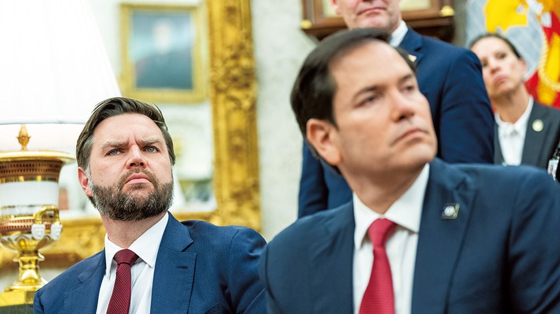 バンス副大統領(左)とルビオ国務長官(右)